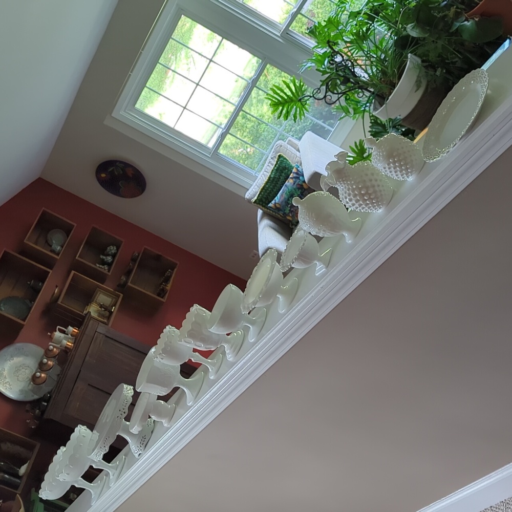 WHITE AND MILK GLASS Various